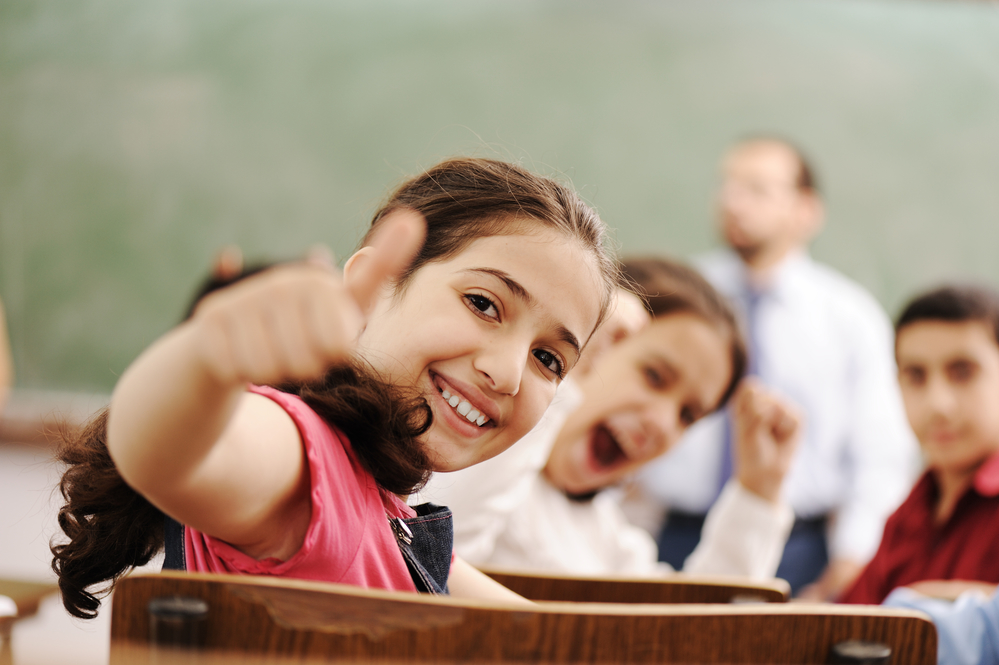 kids in the school, classroom