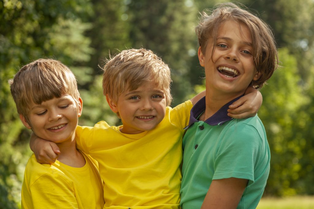 3 happy boys