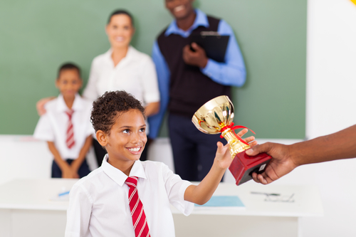 boy winning award