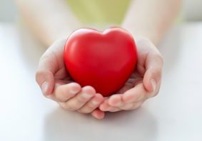 hands holding heart