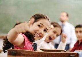 kids in the school, classroom