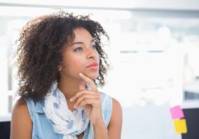 woman thinking